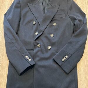 NWOT Ann Taylor Loft Black Double Breasted Blazer Size 6